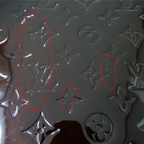 Louis Vuitton LOUIS VUITTON Bag Vernis Women's Tote Monogram Wilshire MM Amar... - Picture 8 of 14